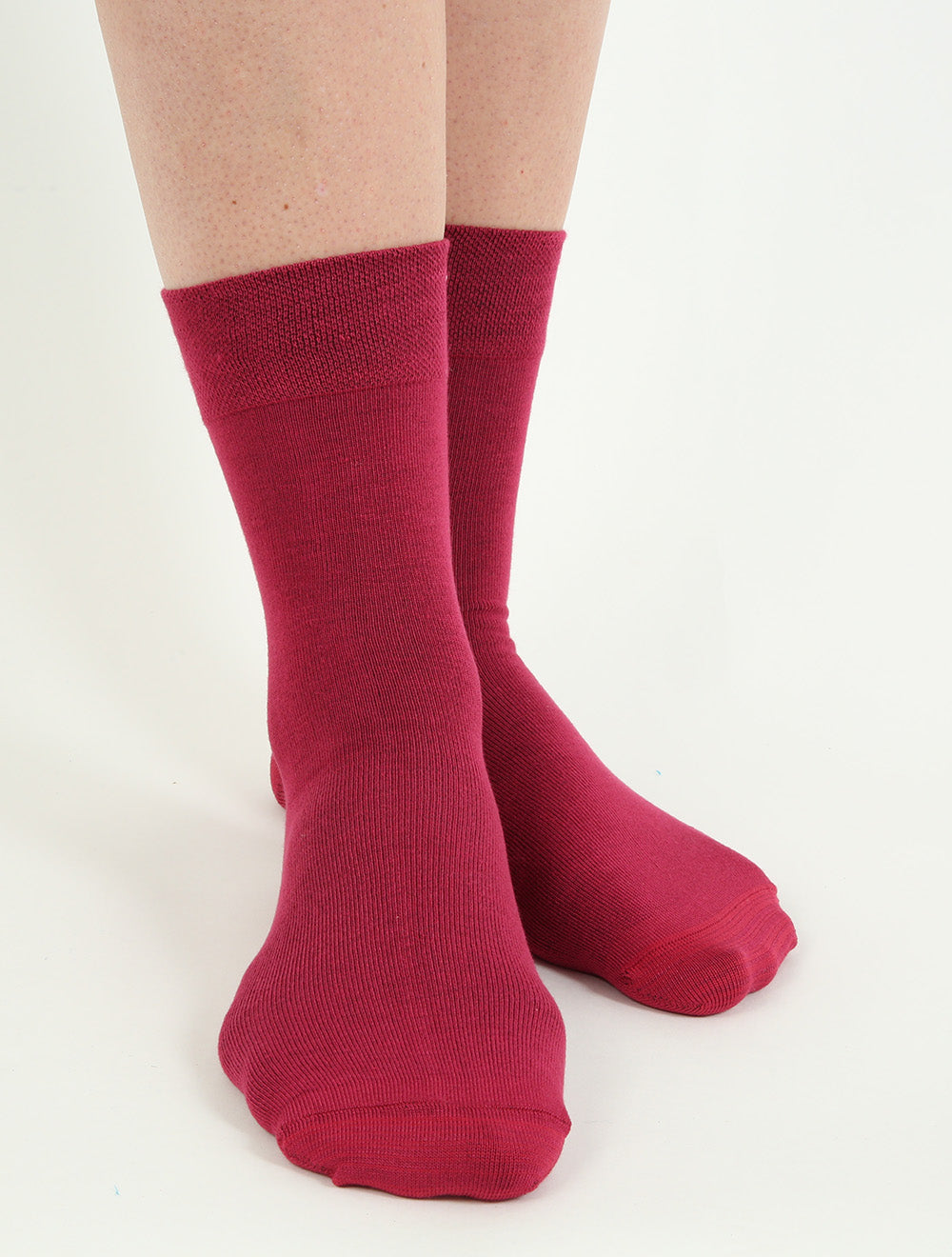 Seamless Bamboo Socks - Red, Navy Blue, Green - 6 pairs