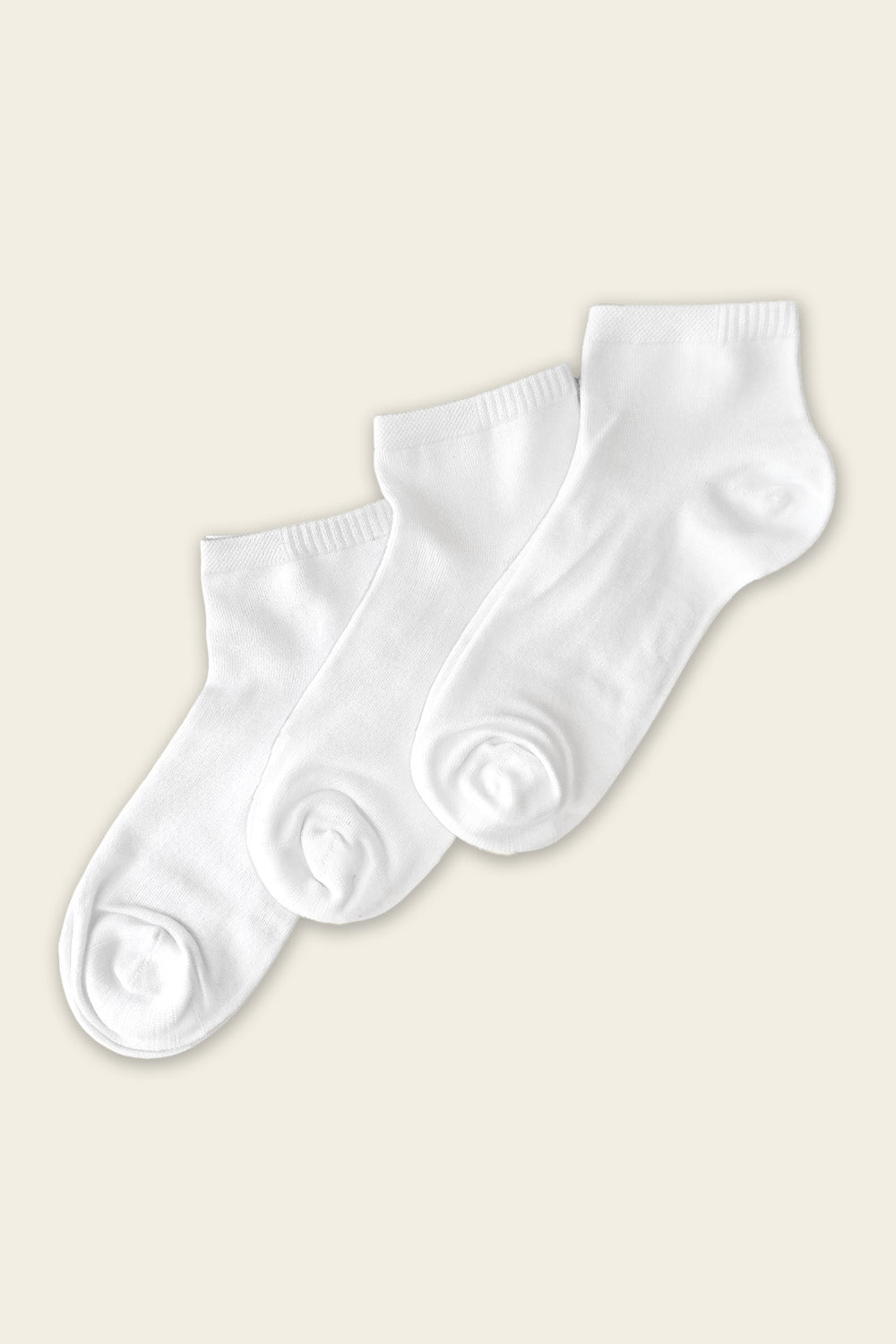 Low White seamless Bamboo Socks - 6 pairs