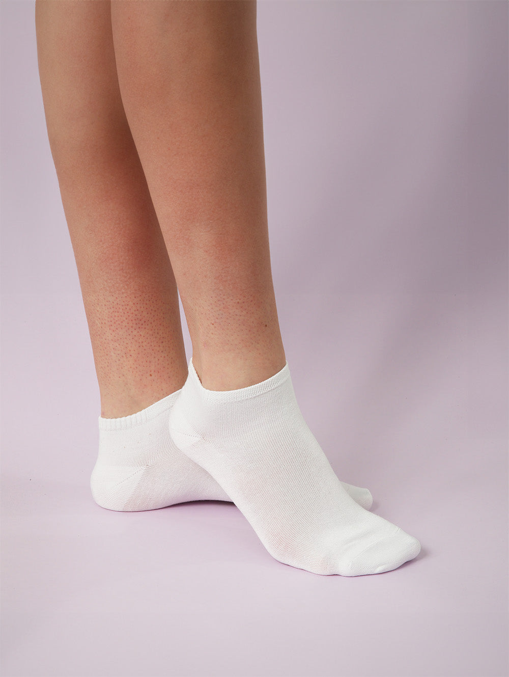 Low White seamless Bamboo Socks - 6 pairs